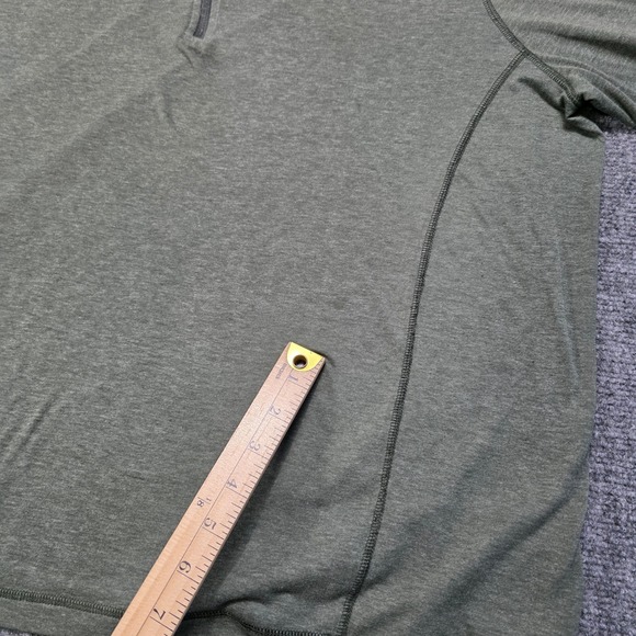Orvis Men's XXL Green Quarter Zip Pullover Long Sleeve Performance Shirt - Picture 5 of 8
